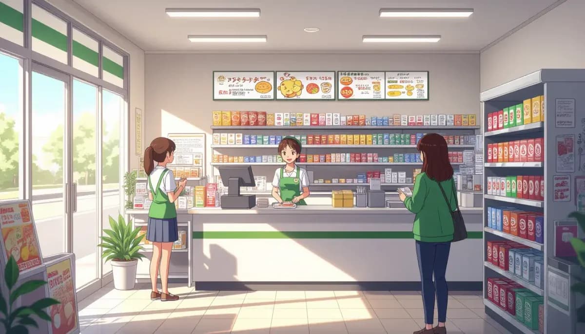 Làm thêm tại konbini (cửa hàng tiện lợi) Nhật Bản