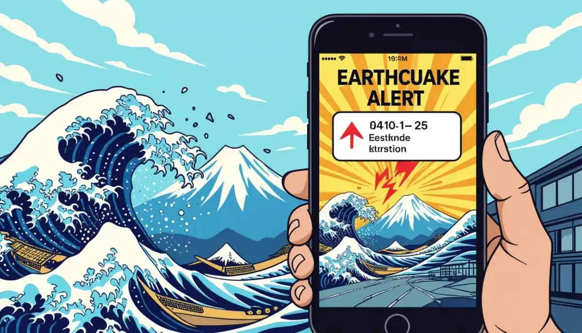 Ứng dụng cảnh báo thiên tai tại Nhật Bản