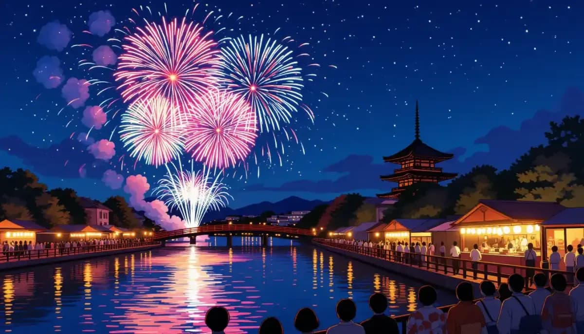 Hanabi (Pháo hoa) - Lễ hội mùa hè Nhật Bản