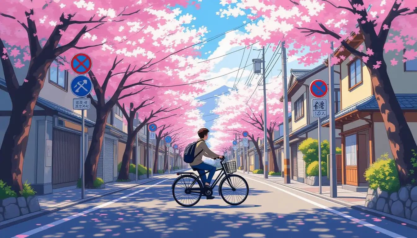 Quy Tắc Giao Thông Khi Đi Xe Đạp tại Nhật Bản - illustration for Xe đạp tại Nhật Bản - Quy tắc và đăng ký