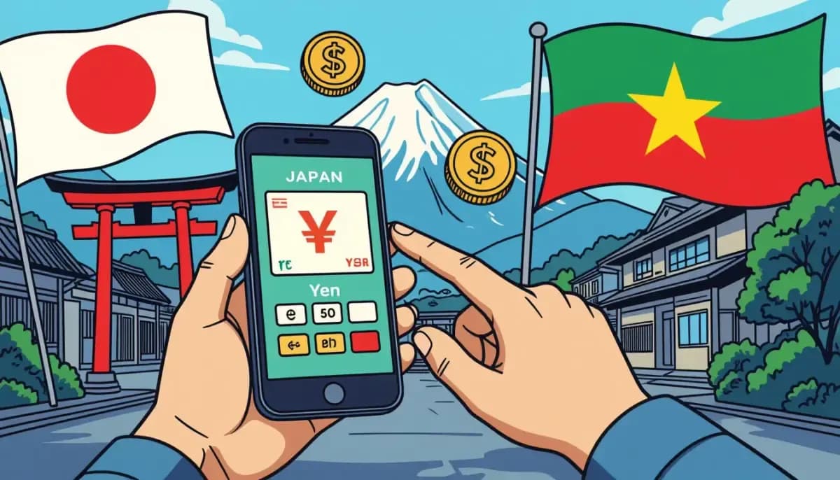 Chuyển tiền qua ngân hàng từ Nhật về Việt Nam