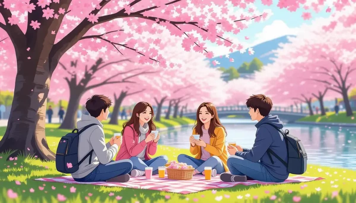 Ngắm hoa anh đào (Hanami) tại Nhật Bản