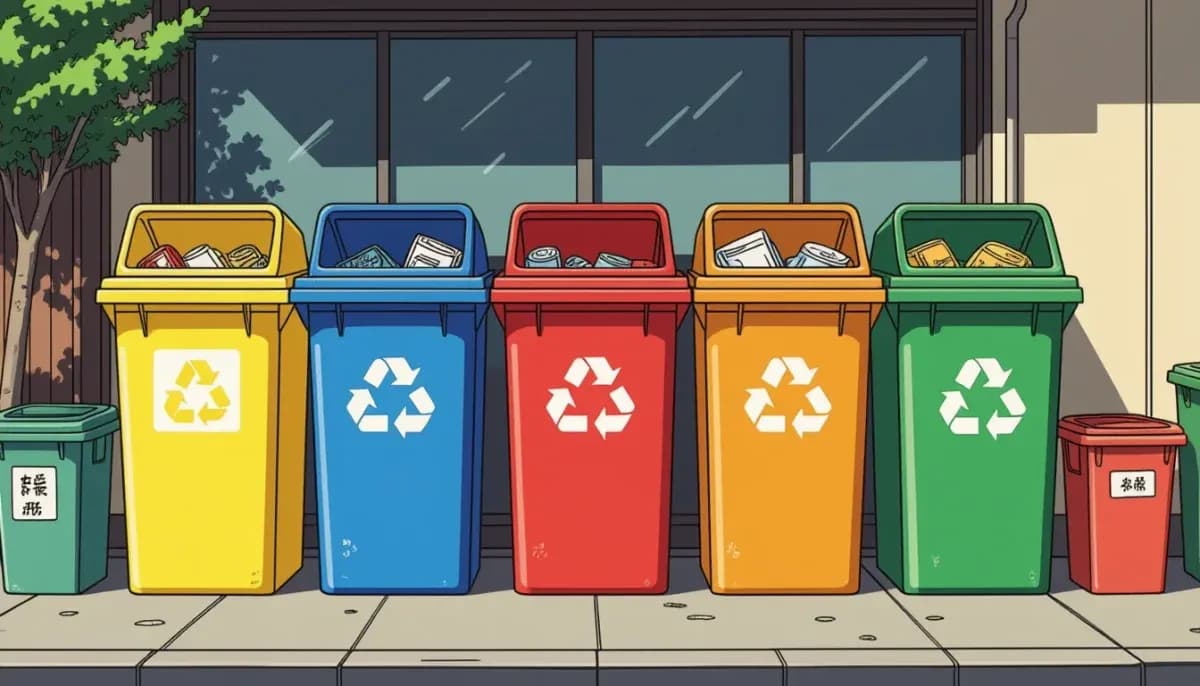 Cách phân loại và đổ rác tại Nhật Bản