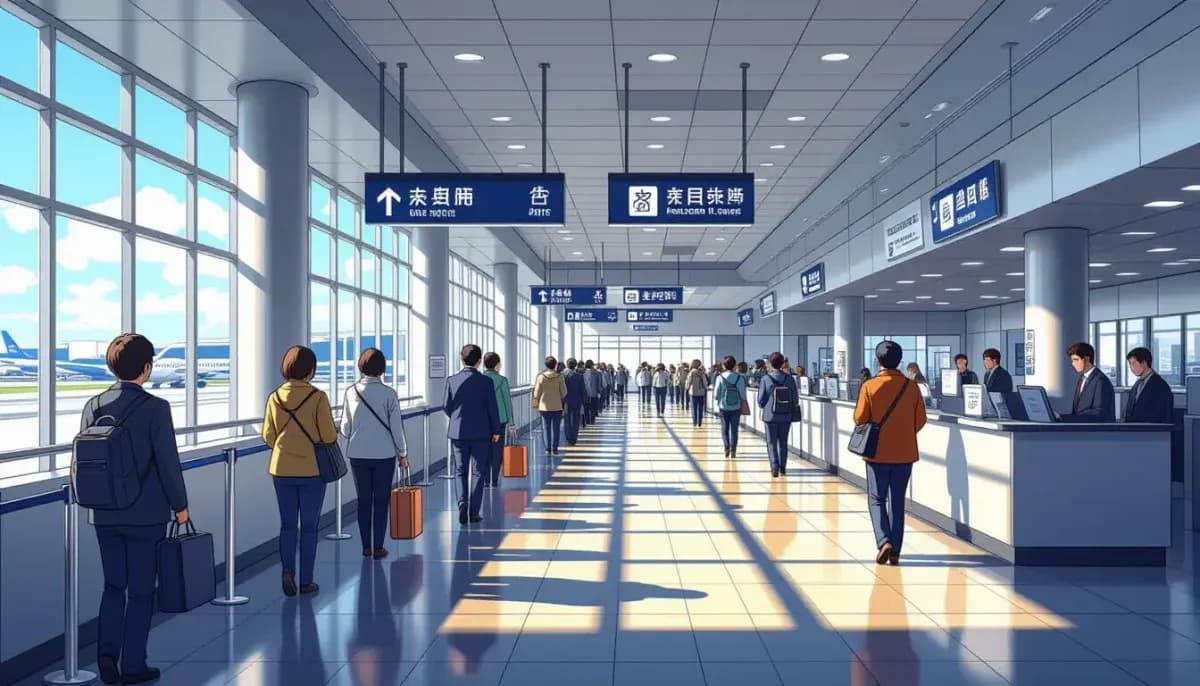 Thủ tục tại sân bay và nhập cảnh Nhật Bản