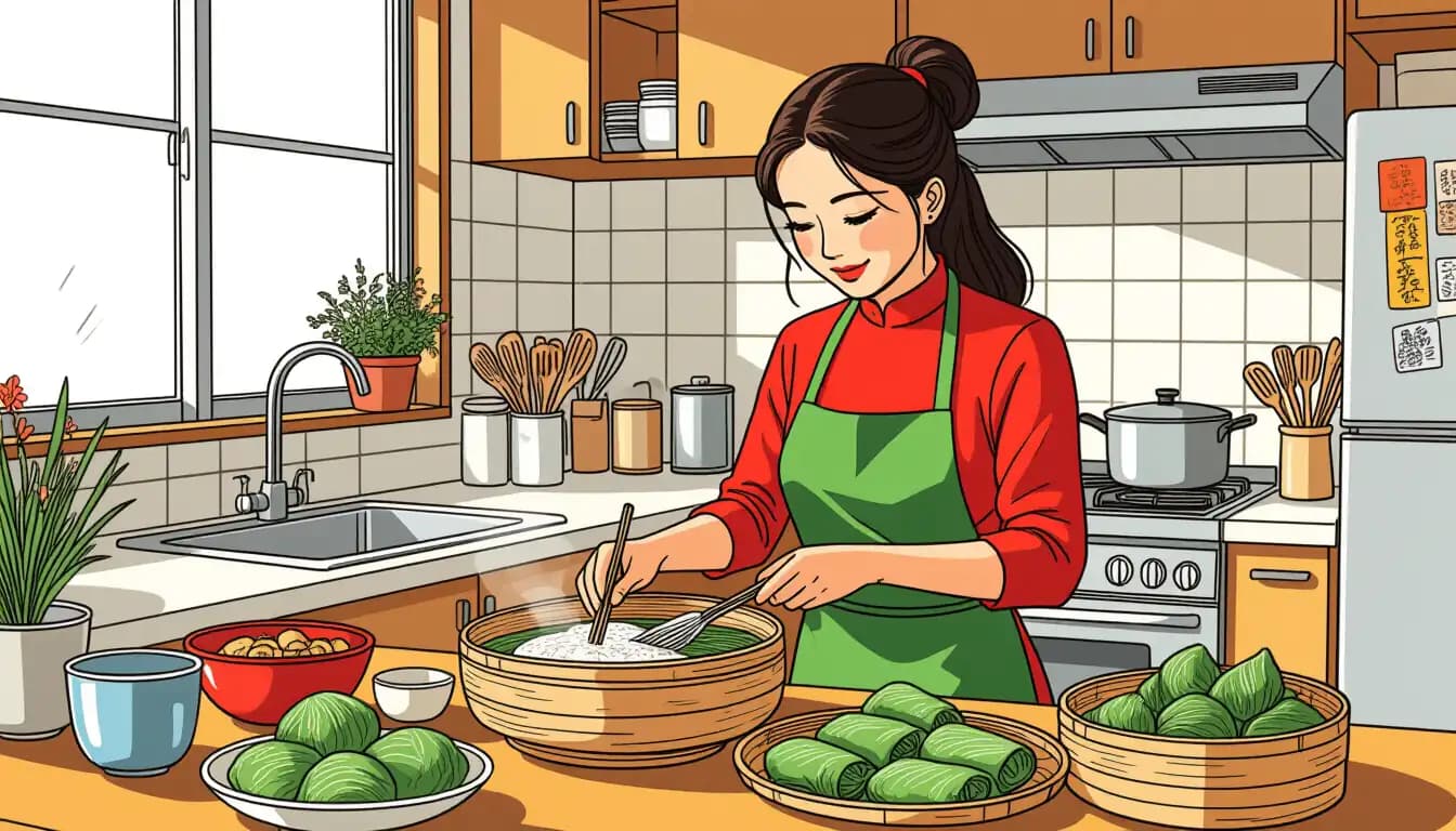 Mẹo Từ Người Việt Lâu Năm Tại Nhật - illustration for Nấu các món ăn Tết Việt Nam tại Nhật