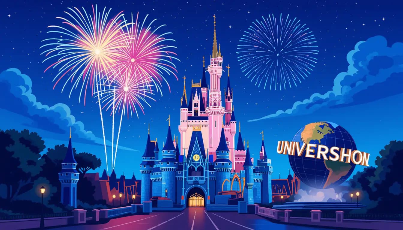 Lịch Trình Tham Khảo Cho Ngày Đến - illustration for Disneyland và Universal Studios Japan