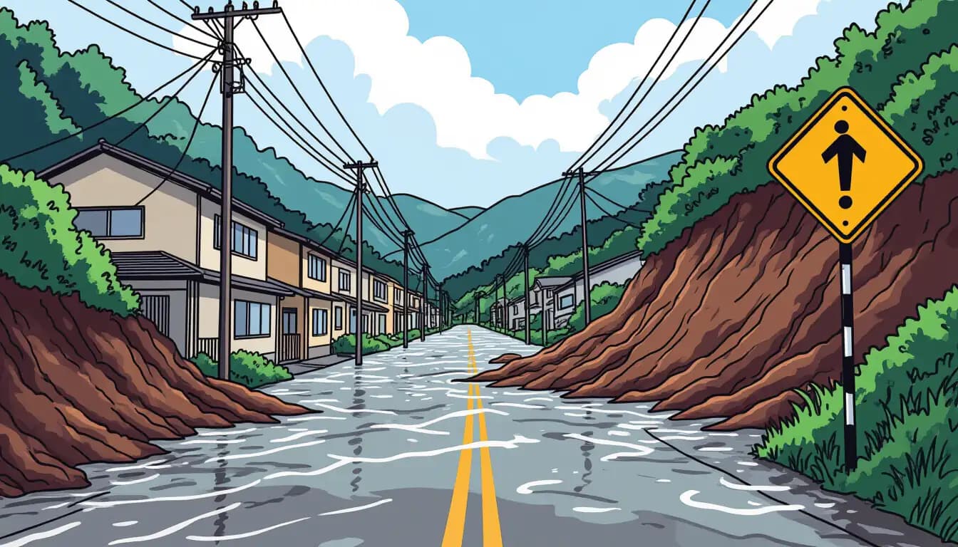 Hạ Tầng Chống Lũ Đặc Biệt của Nhật Bản - illustration for Lũ lụt và sạt lở đất tại Nhật Bản