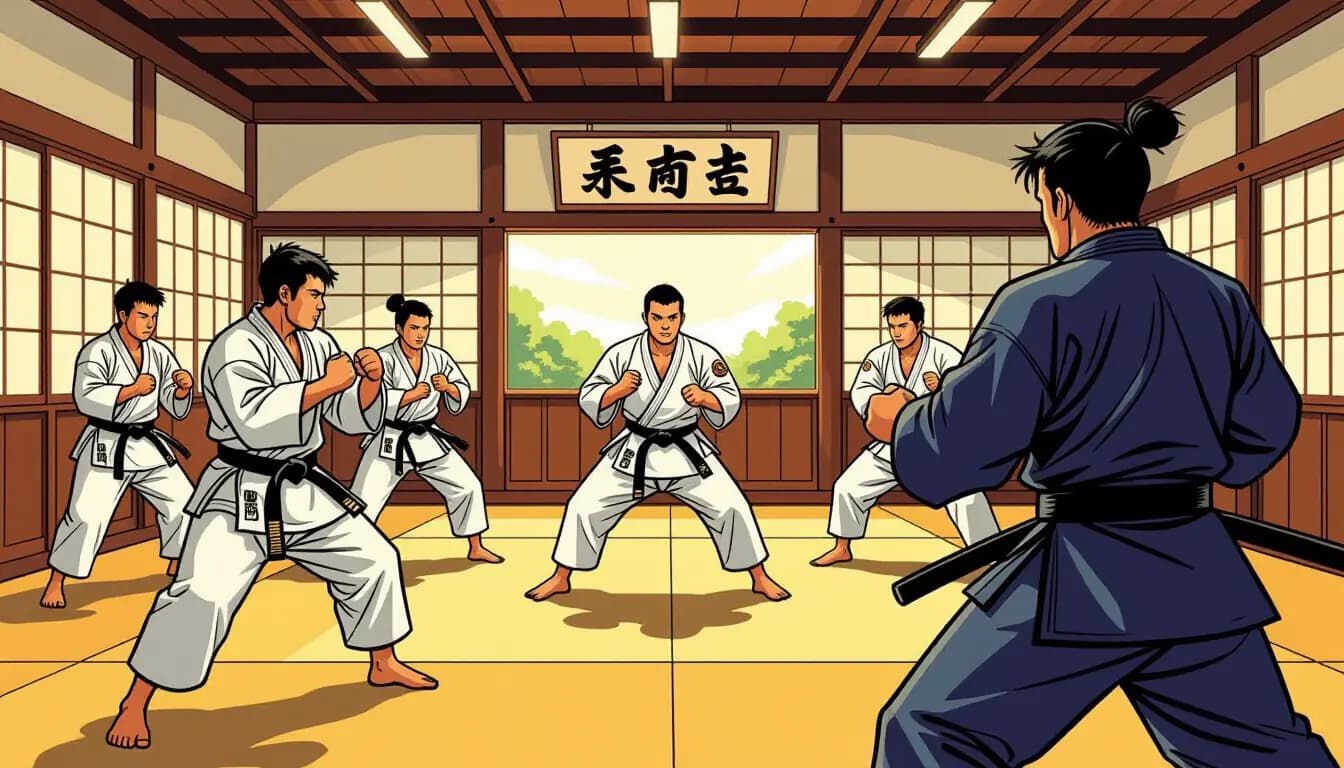 Hướng Dẫn Tập Võ Thuật Tại Nhật Cho Người Nước Ngoài - illustration for Võ thuật Nhật Bản - Judo, Karate, Kendo