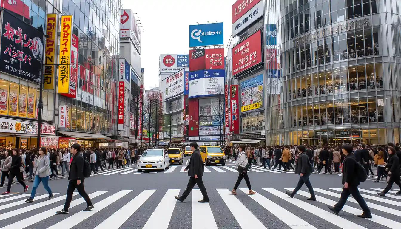 Tiện Ích và Chất Lượng Cuộc Sống - illustration for Shibuya và Harajuku - Khu phố trẻ trung