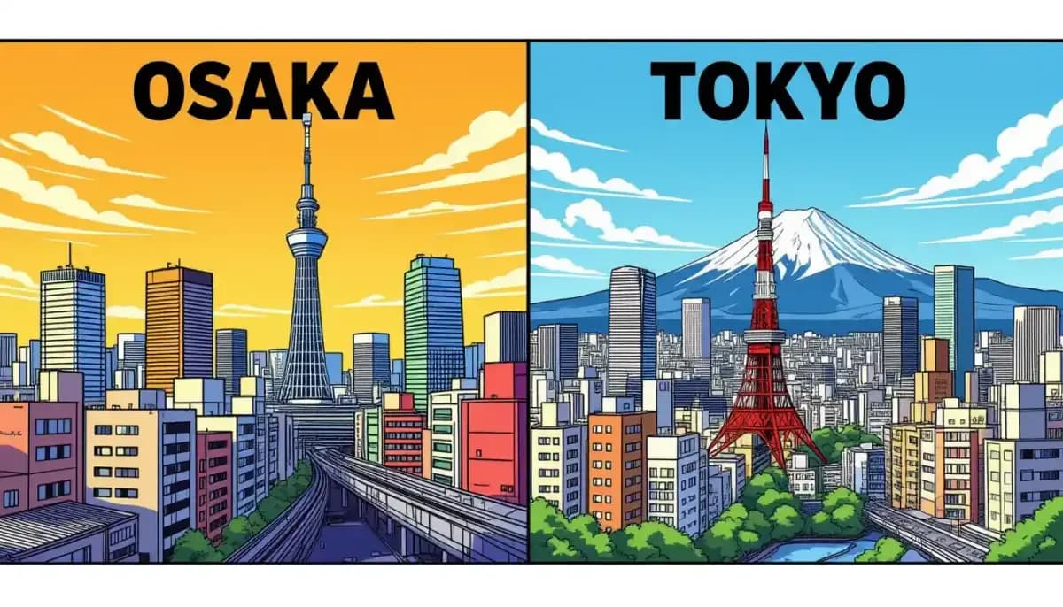 Chi phí sinh hoạt tại Osaka so với Tokyo