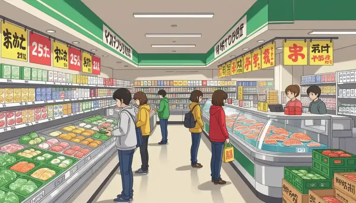 Siêu thị và chợ tại Nhật Bản - Mua nguyên liệu