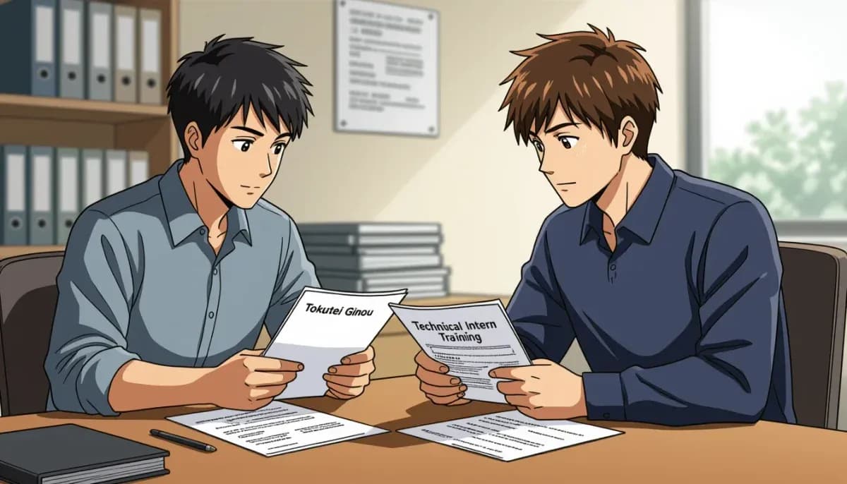 So sánh Tokutei Ginou và Thực tập sinh kỹ năng